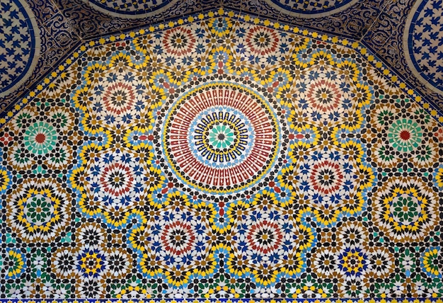 전통적인 모로코 패턴 배경