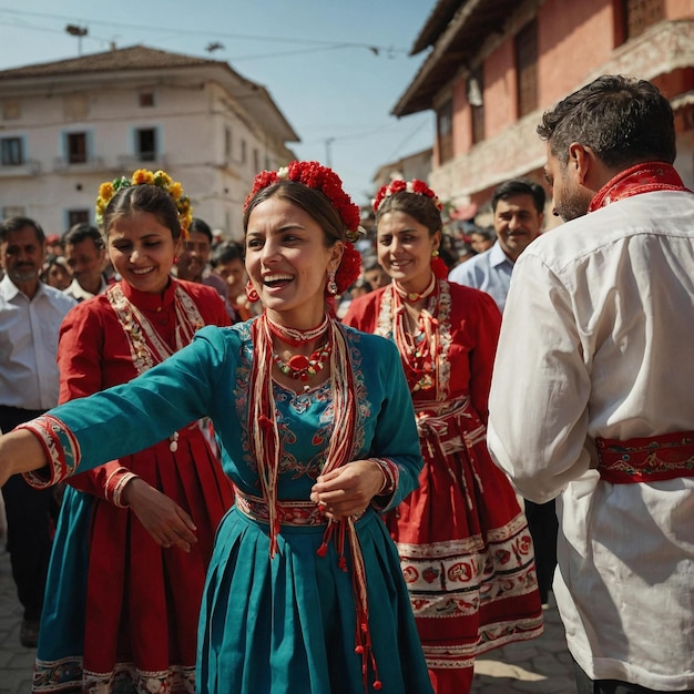 Traditional Martisor celebration