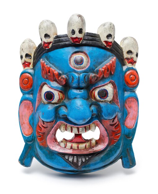 Photo traditional mask of mahakala