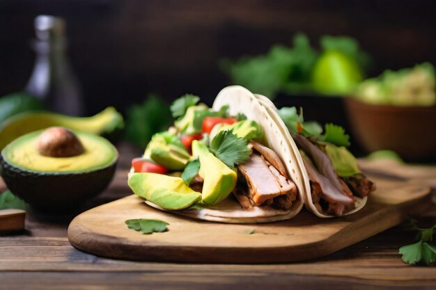 Traditional mexican beef barbacoa tacos