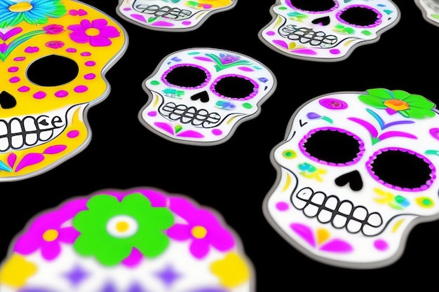 Traditional mexican culture day of the dead concept dia de los muertos celebration