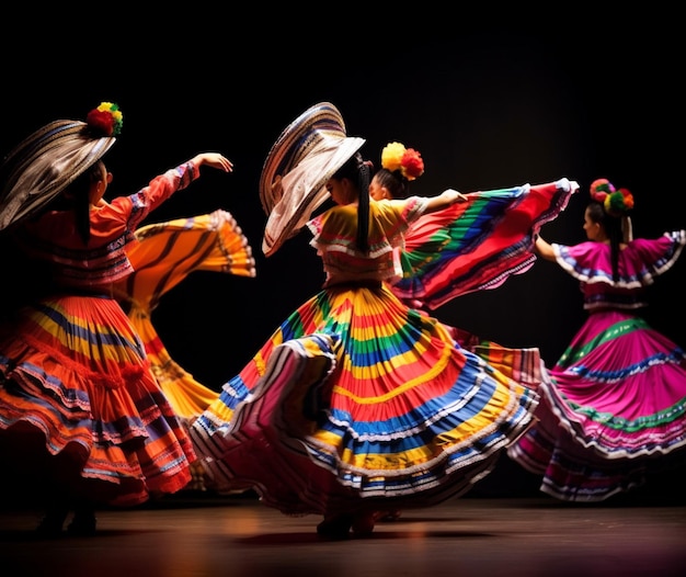 Traditional Mexican folk dance performances