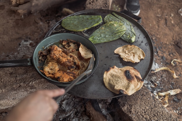 写真 伝統的なメキシコ料理