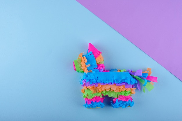 Traditional mexican pinata in shape of donkey