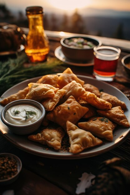 Traditional mongolian food