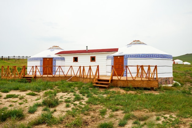 Traditional mongolian yurt in Mongolia