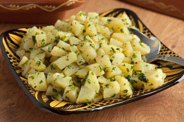 Traditional moroccan potato salad