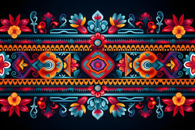 Traditional national pattern of Ecuador