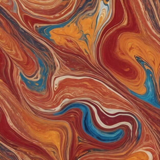 Traditional ottoman turkish marbling art patterns as abstract colorful background