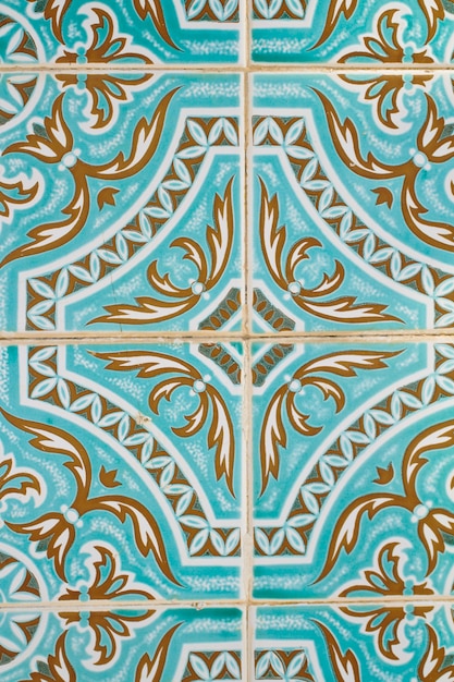 Traditional Portuguese azulejo tile