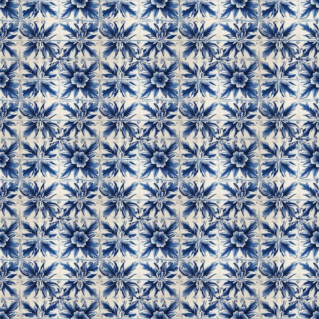 Traditional portuguese azulejo tile