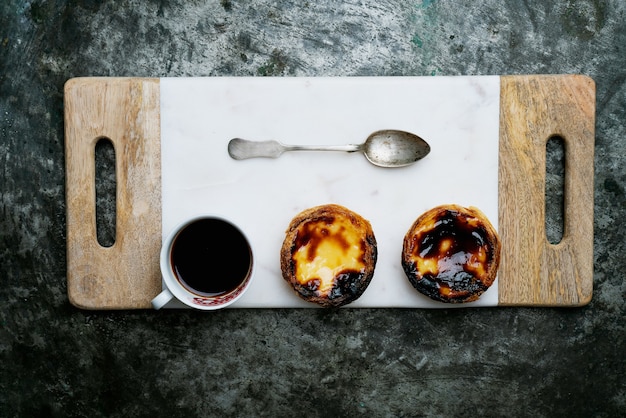 Traditional Portuguese dessert, pastel de nata