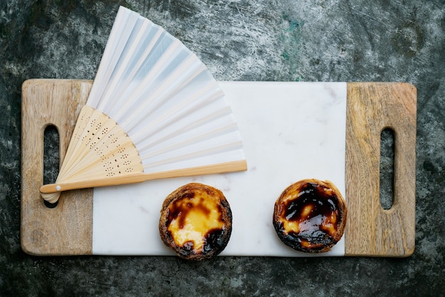 Traditional Portuguese dessert, pastel de nata