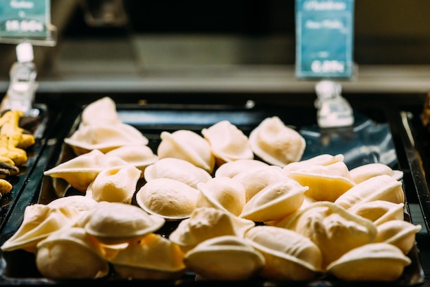 Traditional portuguese sweet called Ovos moles de Aveiro