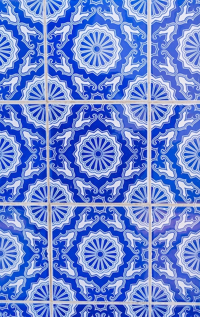 伝統的なポルトガル タイル Azulejo