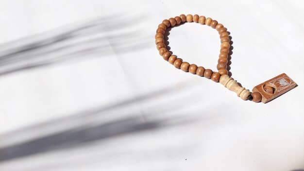 Traditional prayer beads spiritual islamic object