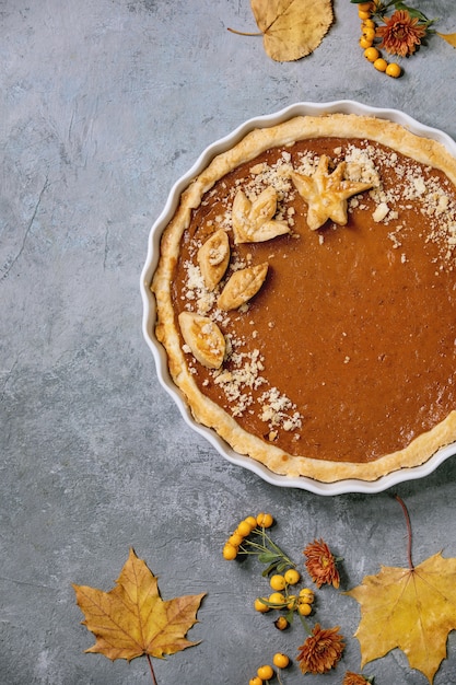 Traditional pumpkin pie