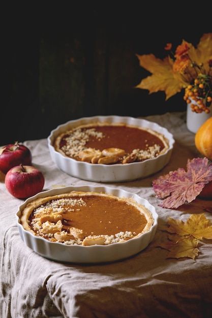 Traditional pumpkin pie