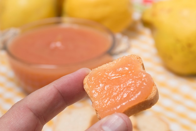 Traditional quince jam