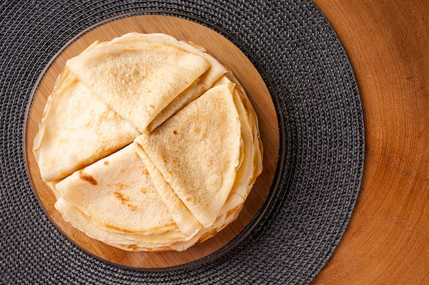 Traditional Russian Crepes Blini