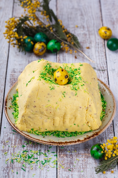 Foto dolci tradizionali di pasqua ortodossa russa