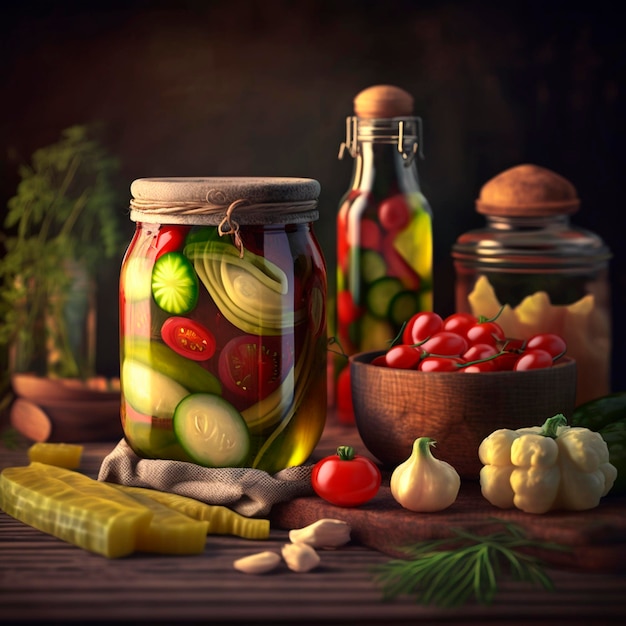 ロシアの伝統的な野菜のピクルス 伝統的な食品保存技術