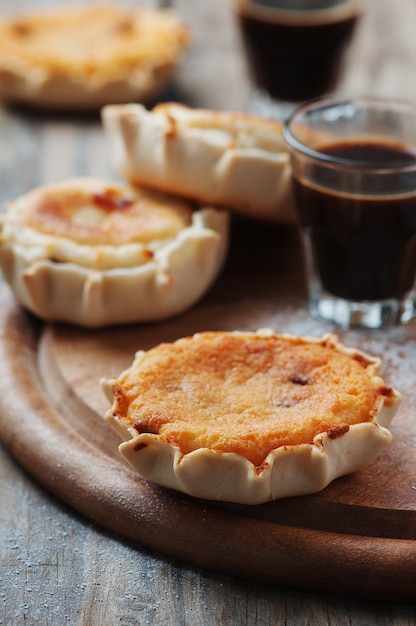 Traditional sardinian dessert formaggella