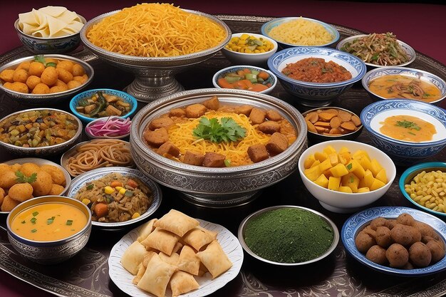 Photo traditional saudi arabian foods