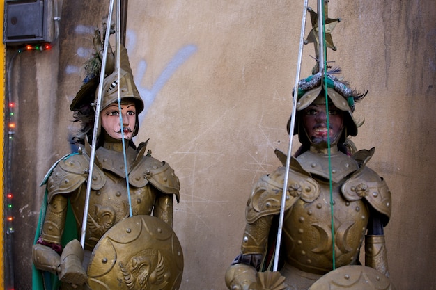 Traditional Sicilian puppets