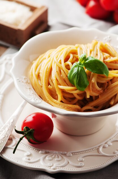 Traditional sicilian red pesto with tomato