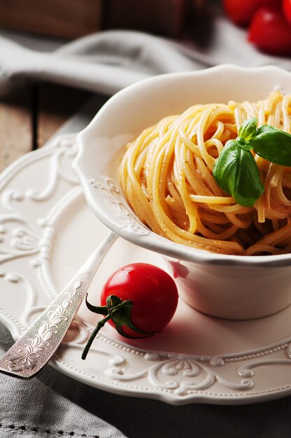 Traditional sicilian red pesto with tomato