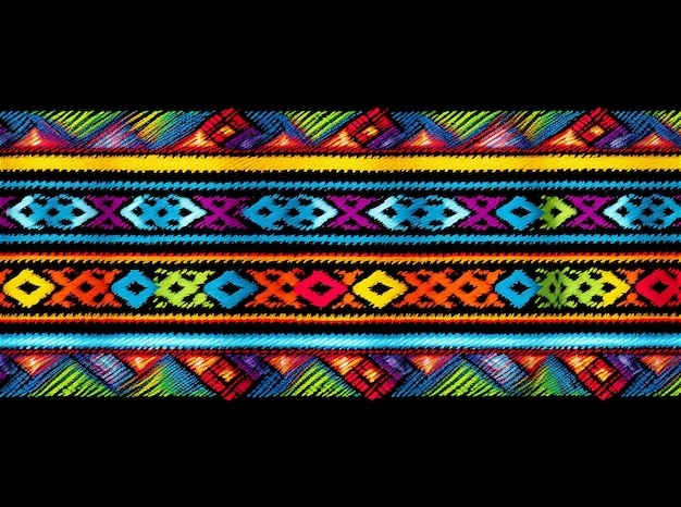 Traditional South America Peruvian native design national pattern