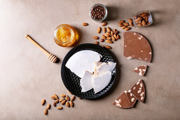 Traditional Spanish candy turron