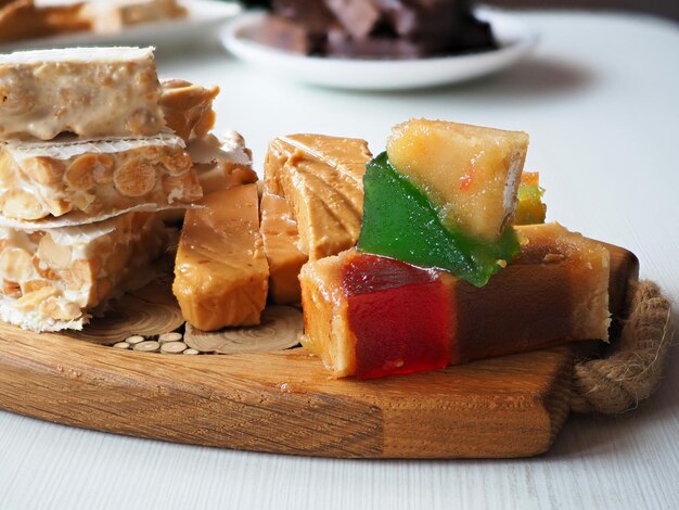 Traditional Spanish dessert Turron