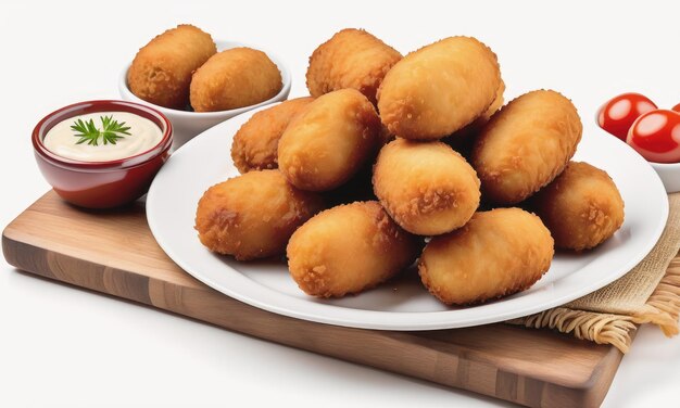 Traditional spanish fried croquettes