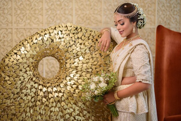 Traditional Sri Lankan bride high end edited photos