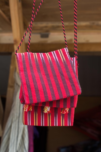 Traditional style handmade woven bags