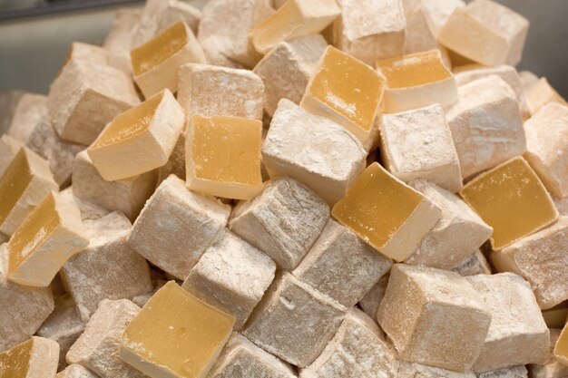 Traditional style turkish delight sweets