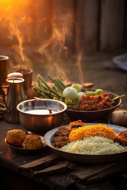 the traditional sweet dish of Pongal as it is offered to the sun god makar sakranti