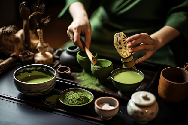 Traditional tea ceremonies and matcha preparation