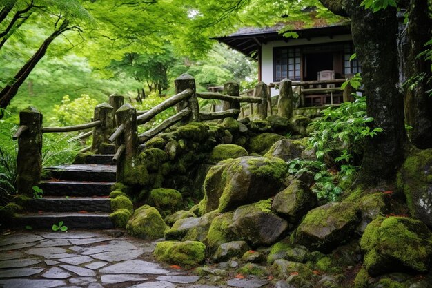 写真 伝統的な茶屋