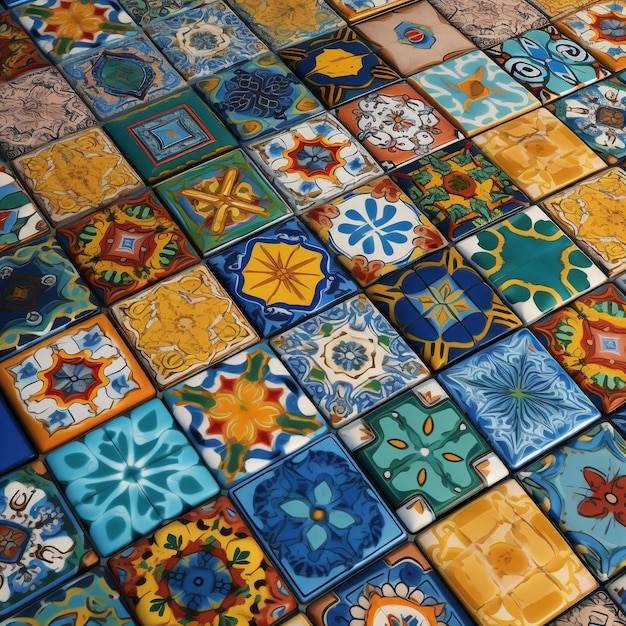 Traditional tile designs and tile decoration