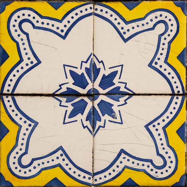 Photo traditional tiles from porto, portugal