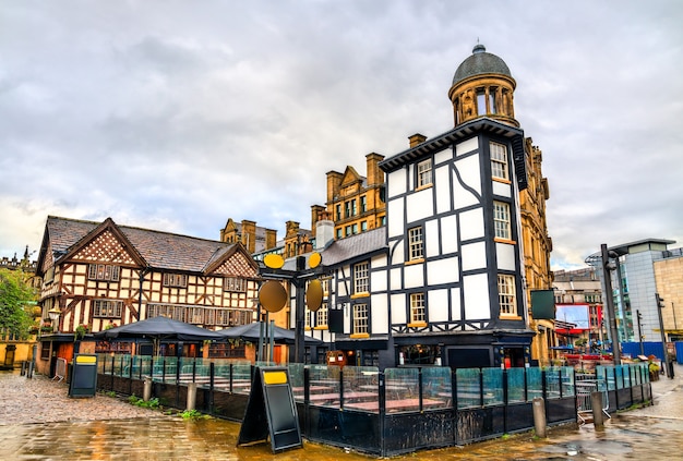 Traditional timbered house in Manchester, North West England