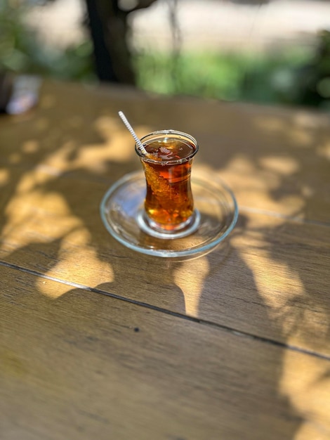 traditional Turkish and Arabian tea in the Istanbul