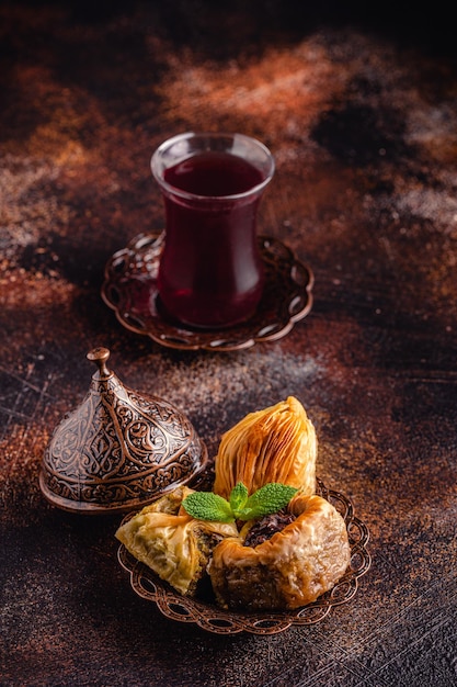 Traditional turkish arabic sweets baklava