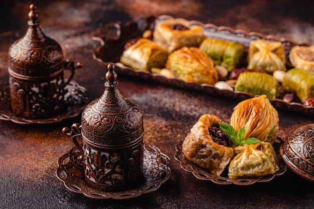 Traditional turkish arabic sweets baklava