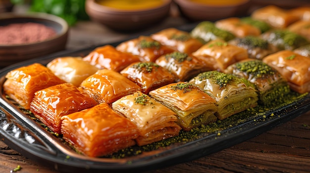 Traditional turkish baklavas