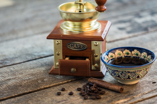 Traditional Turkish Coffee Cup still life close up