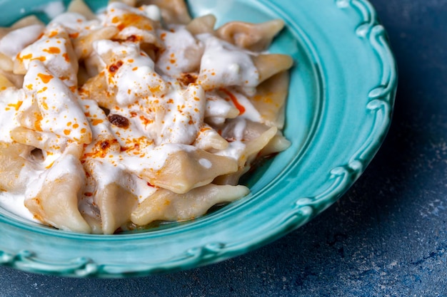 Traditional Turkish cuisine Turkish ravioli Manti